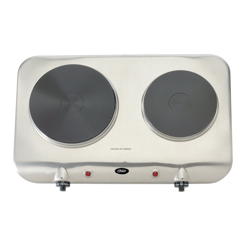 Oster Variable Heat Control Double Burner in Stainless Steel & Reviews